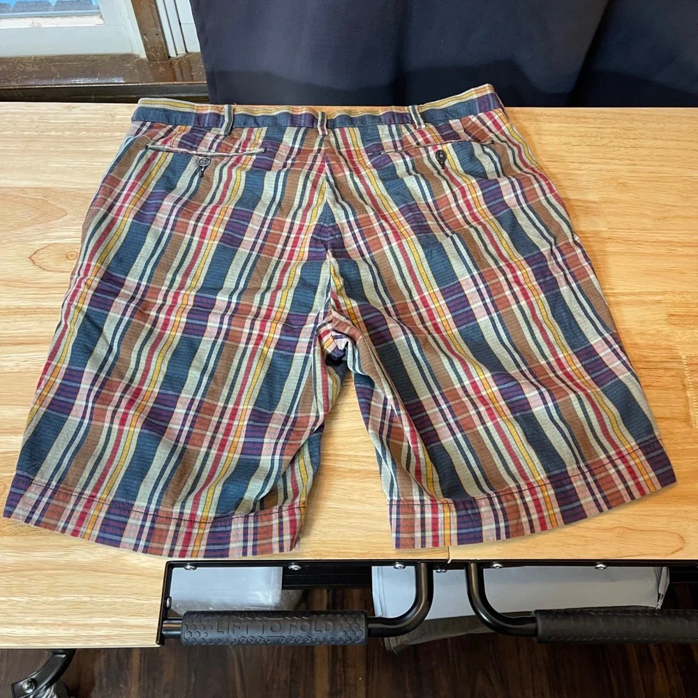Polo Ralph Lauren India Madras Plaid Classic Fit Chino Shorts Men's Size‎ 34